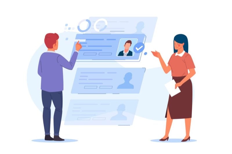 A CV library is a database of CVs, a tool to help you find new employees.